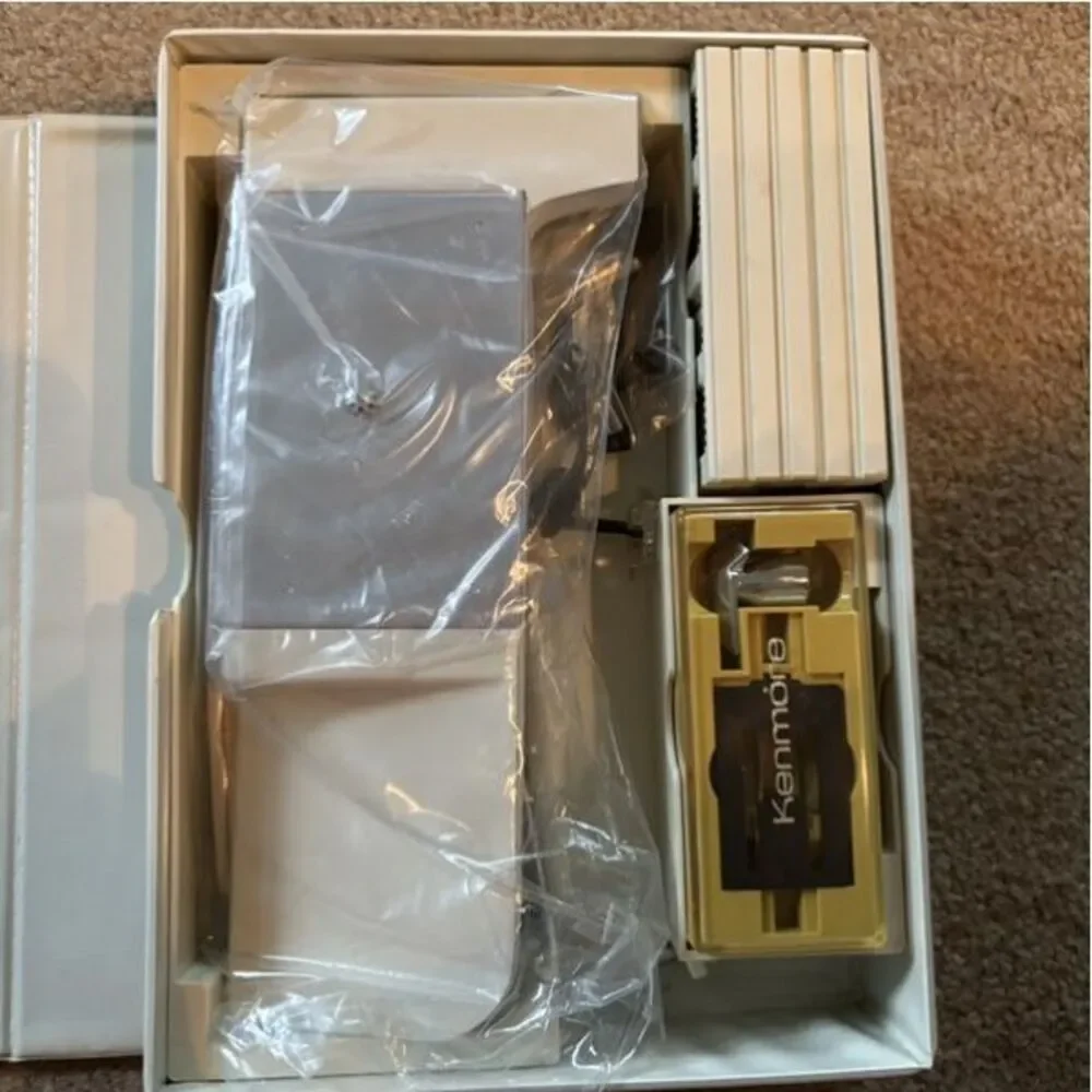 Sears Kenmore Vintage Sewing Machine Accessories And Buttonholer In Case